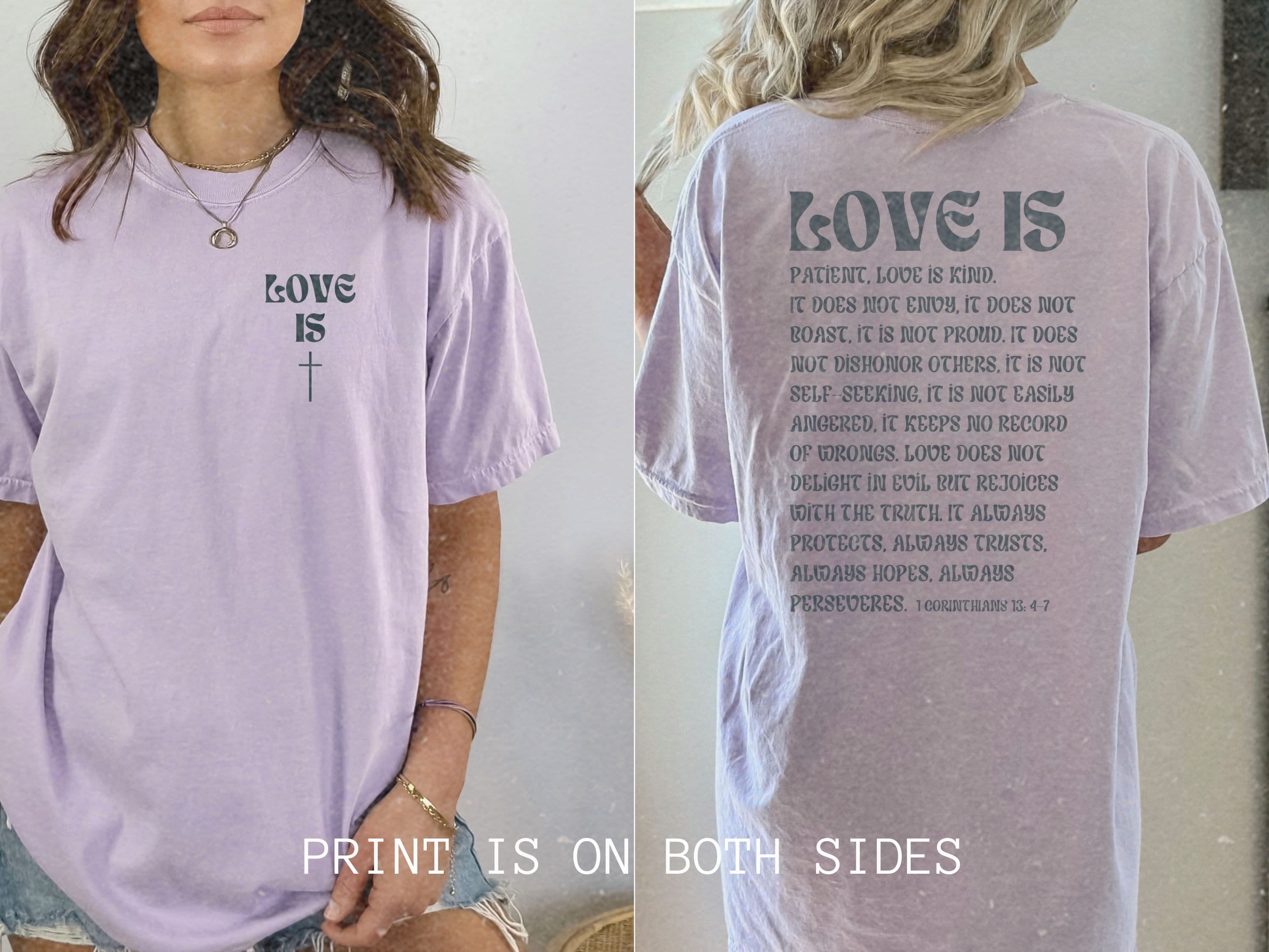 Love Never Fails Shirt, Religious Christian Gifts, Church Faith Based  Birthday Gift, Gift For Her, Women Shirt - 1 13 4ever