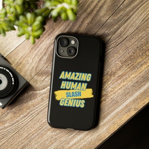 Brooklyn 99 inspired Phone Case. Amazing human / genius case. Funny phone case. Christmas Present. Iphone. Samsung galaxy. Google Pixel case