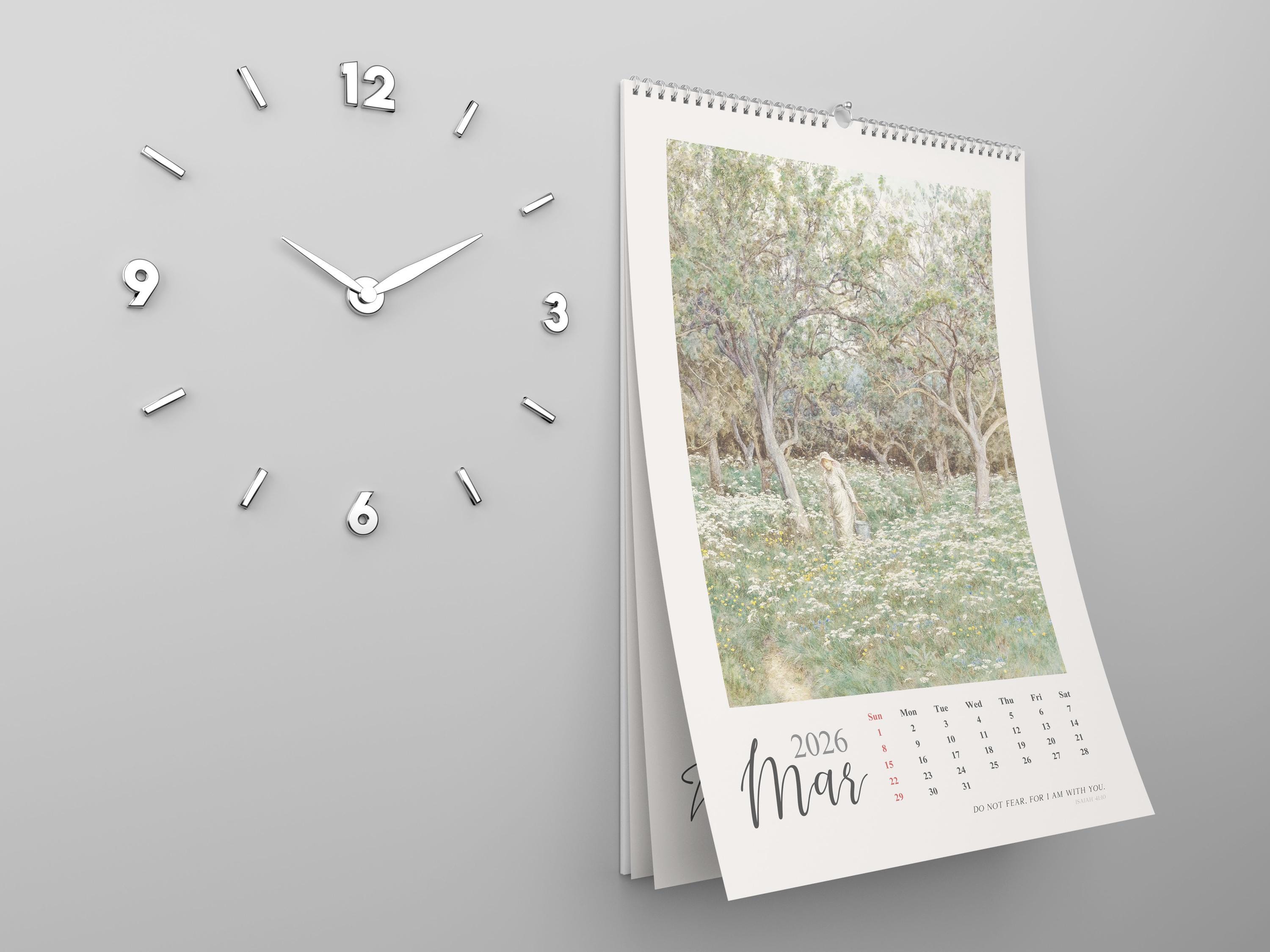 Calendario Con Citazioni Bibliche, Calendari Da Tavolo Cristiani 2025,Calendario Del Pianificatore Familiare Con Versetti Della Bibbia 2025 11,42 X 8,66 Pollici - Calendario Con Citazioni Ispiratrici - 6