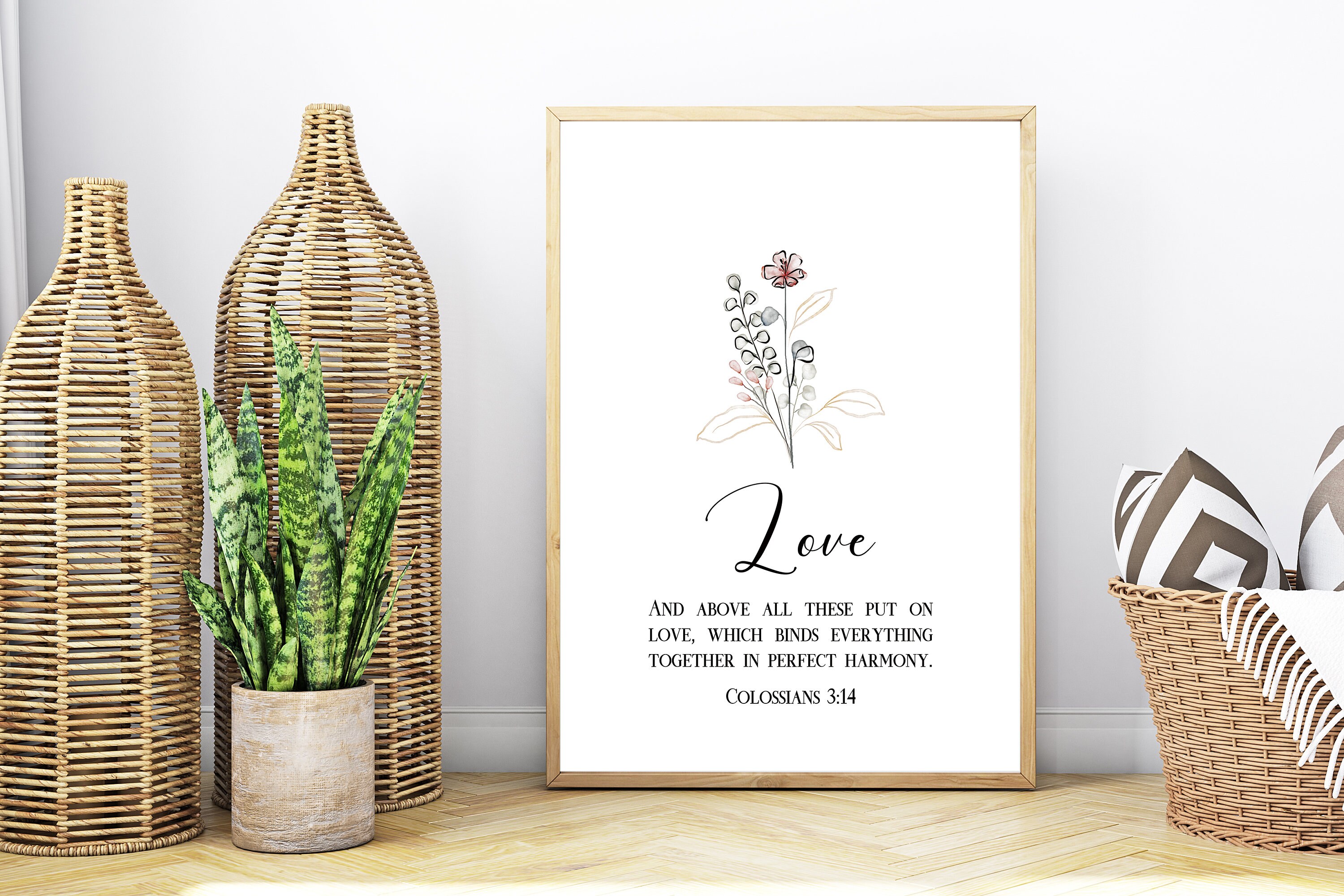 Fruit of the Spirit Bible Verse Printable Wall Art Set of 9 - Etsy