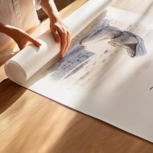El Roi Hargar in der Wüste Bibel Illustration Wand Kunst druckbare, hebräische Name Gottes-Der Gott, der mich sieht Schrift Zitat Aquarell Kunstwerk Bild 4