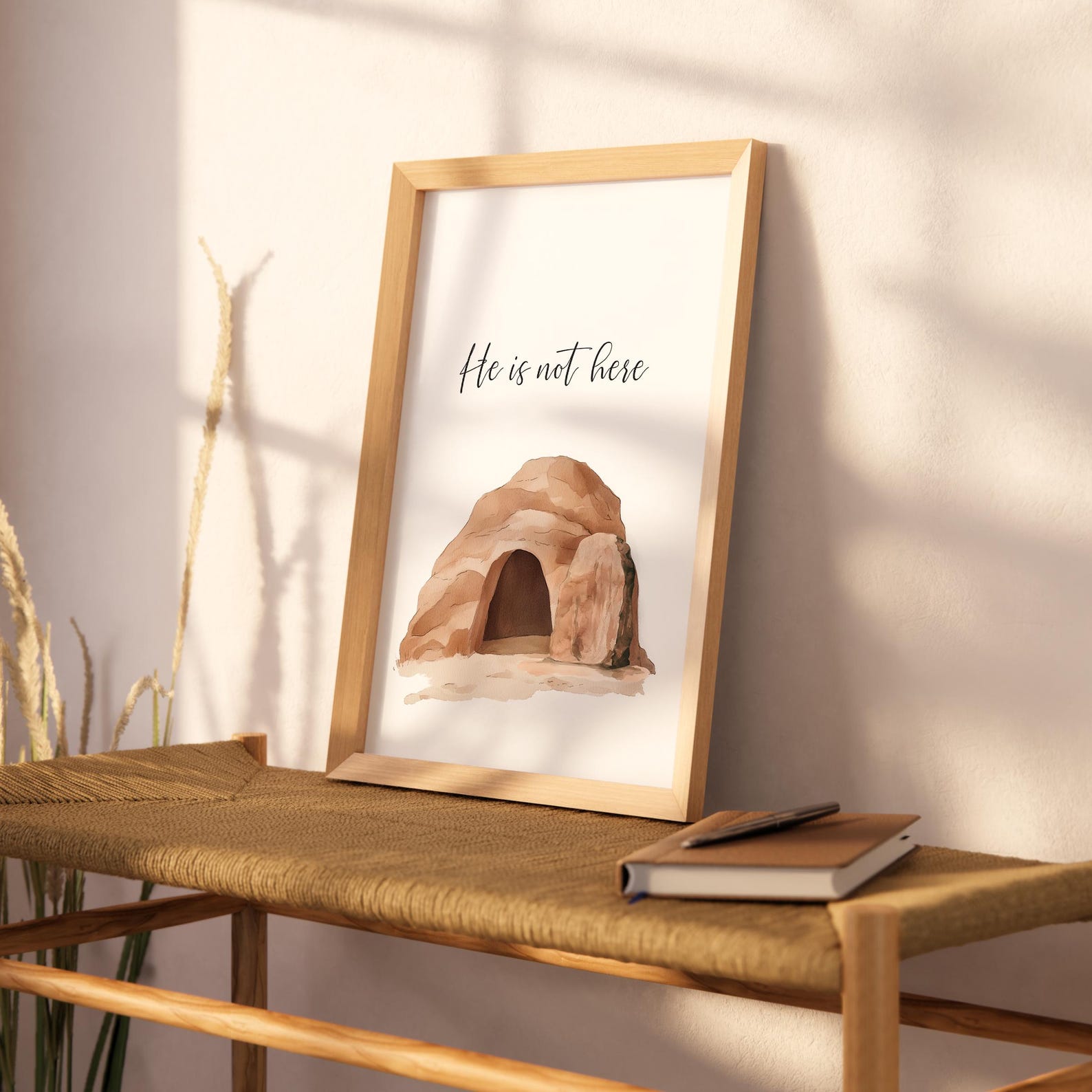 Religious Easter Story Set of 6 Bible Verse Wall Art Printable Gallery ...