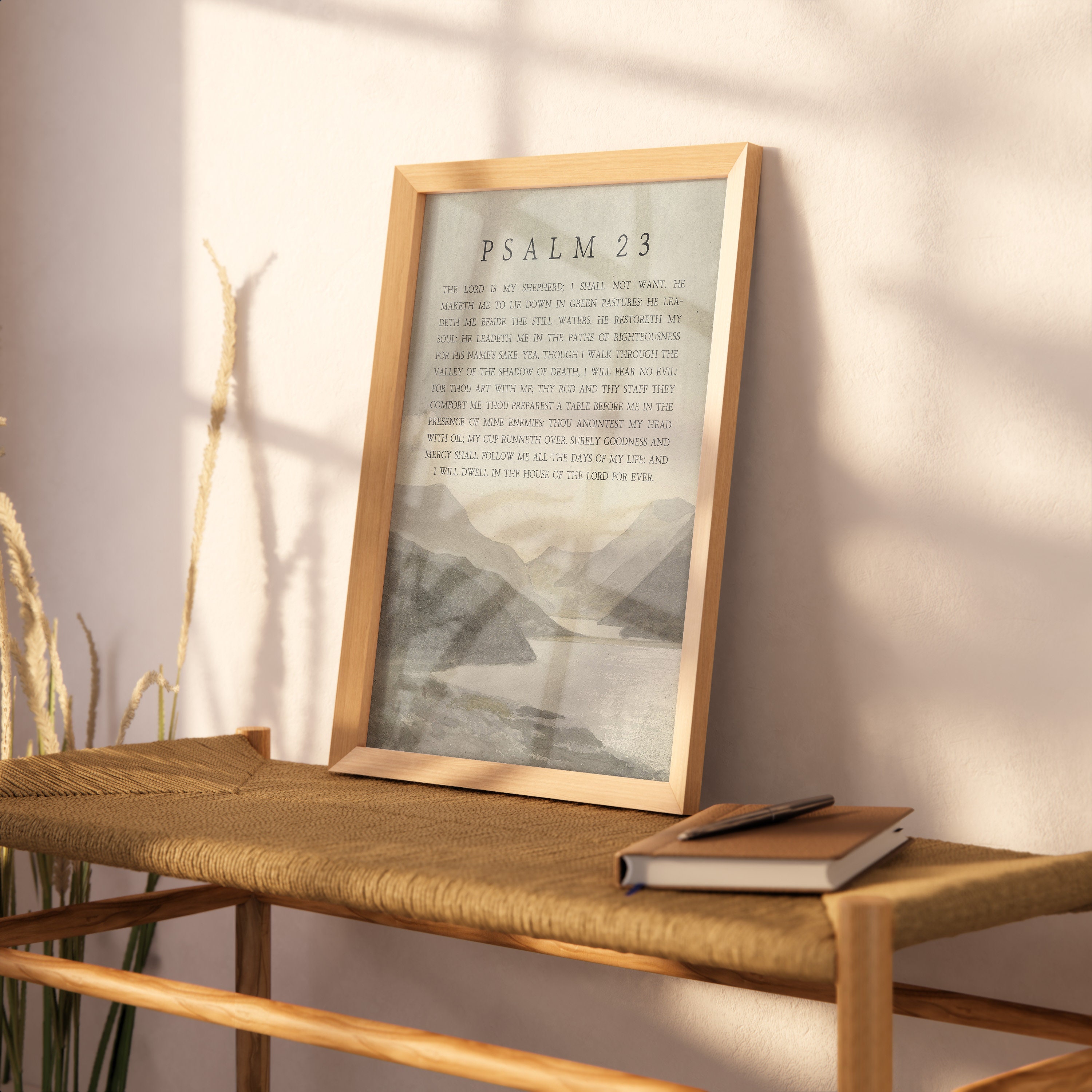 Psalm 23 the Lord is My Shepherd Bible Verse Printable Wall Art ...