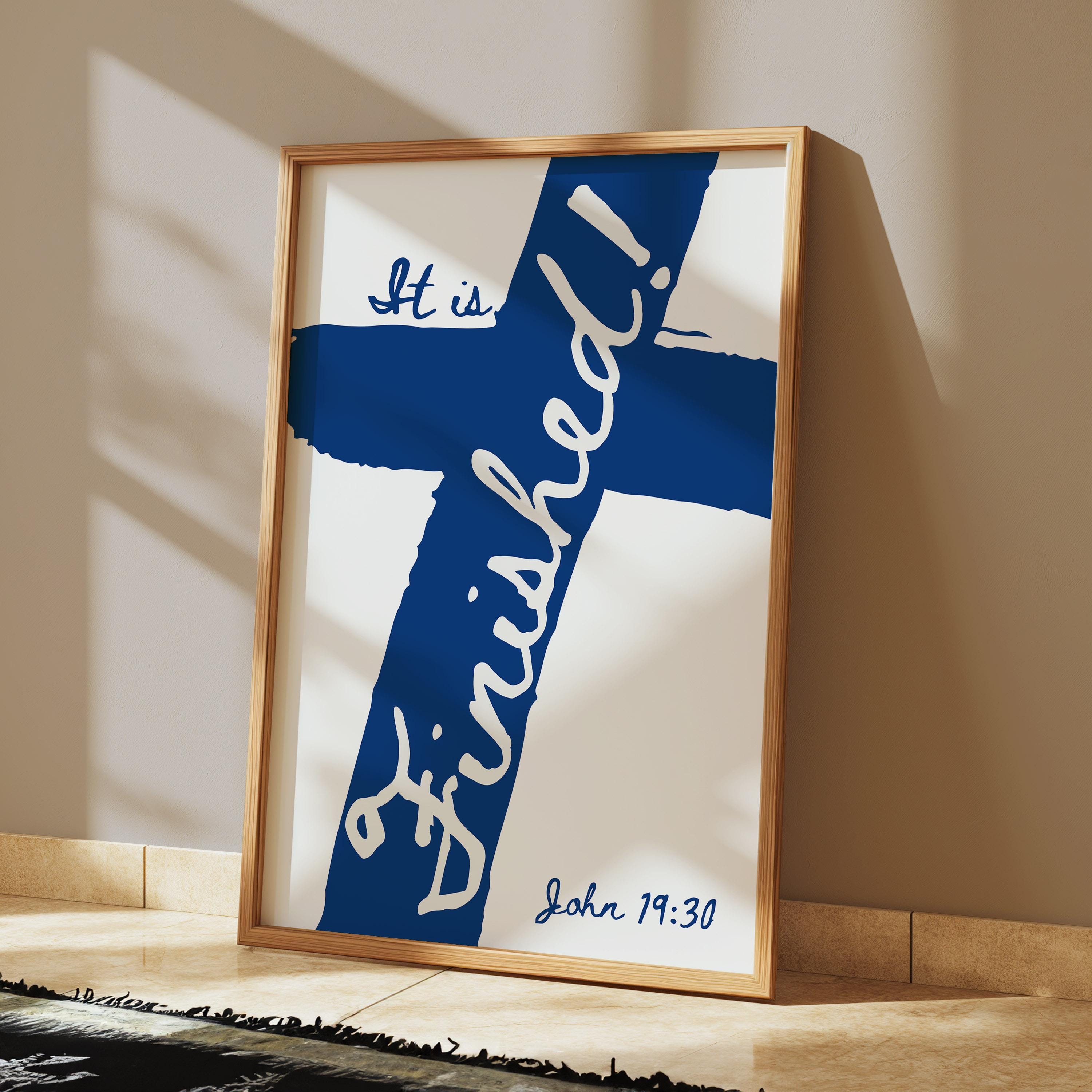 Set of 3 Religious Easter Bible Verse Wall Art Printable, Christian ...