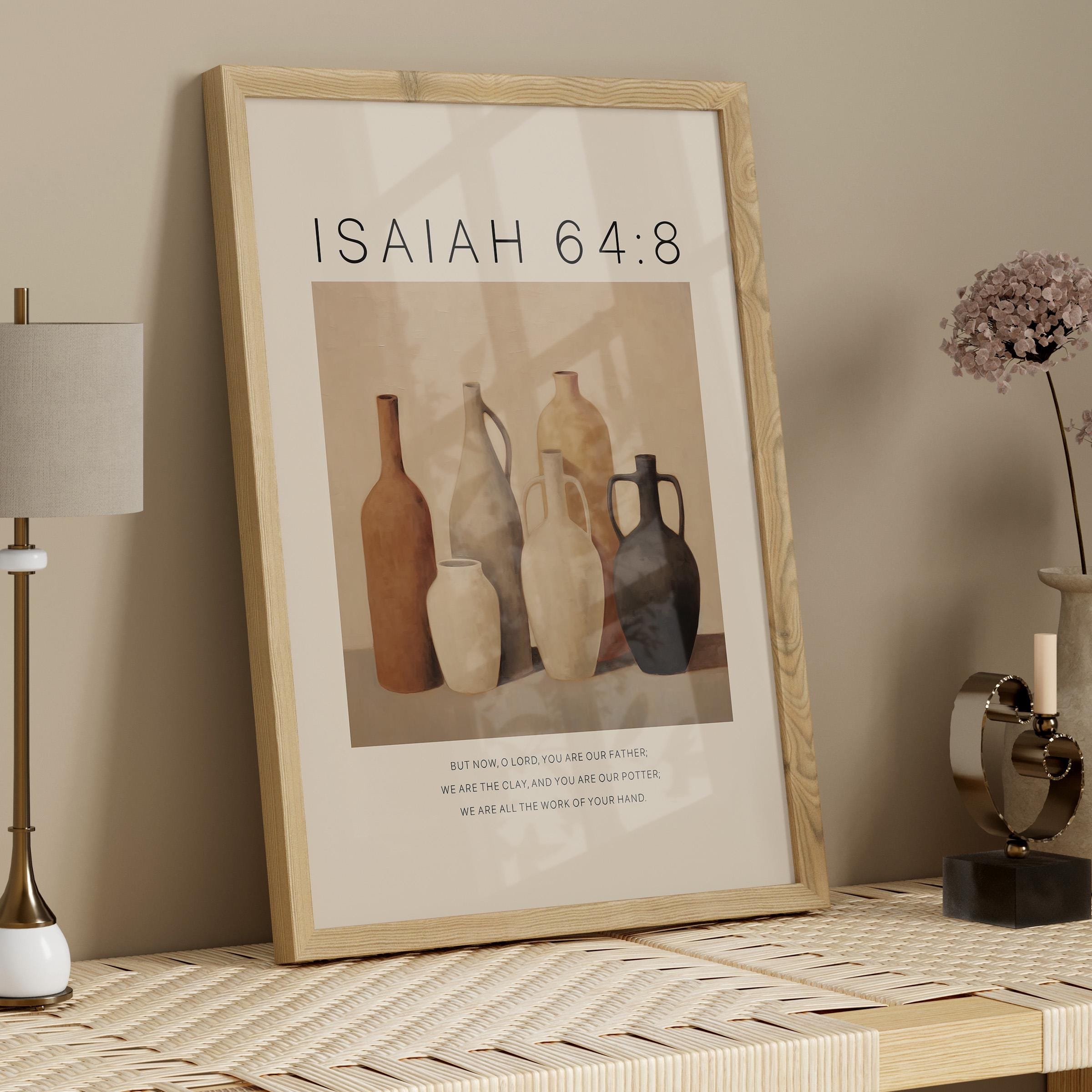 Isaiah 64:8 We Are the Clay and You Are Our Potter Bible Verse Wall Art ...