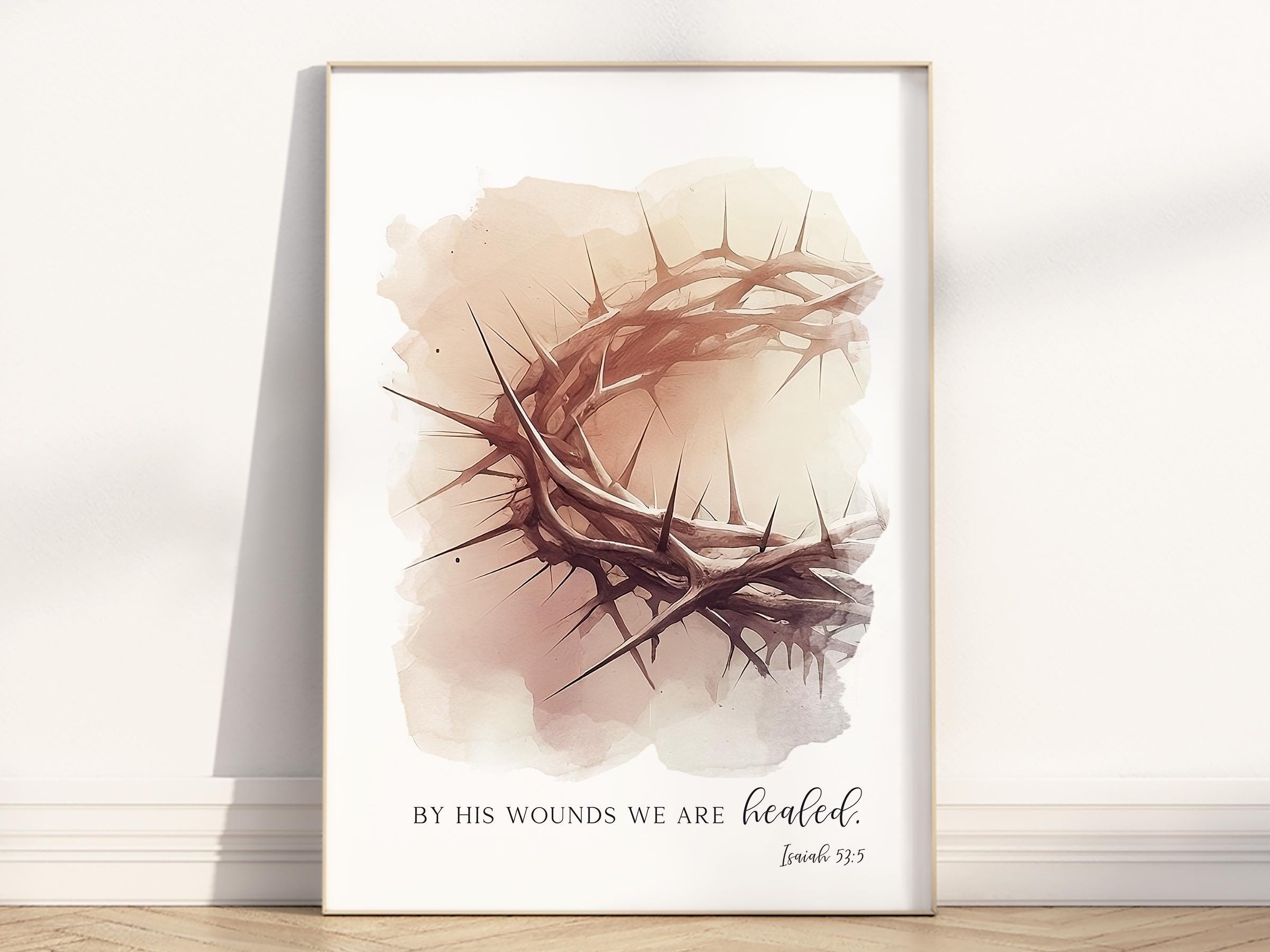 Christian Easter Bible Verse Wall Art Printable Set of 3, Religious ...