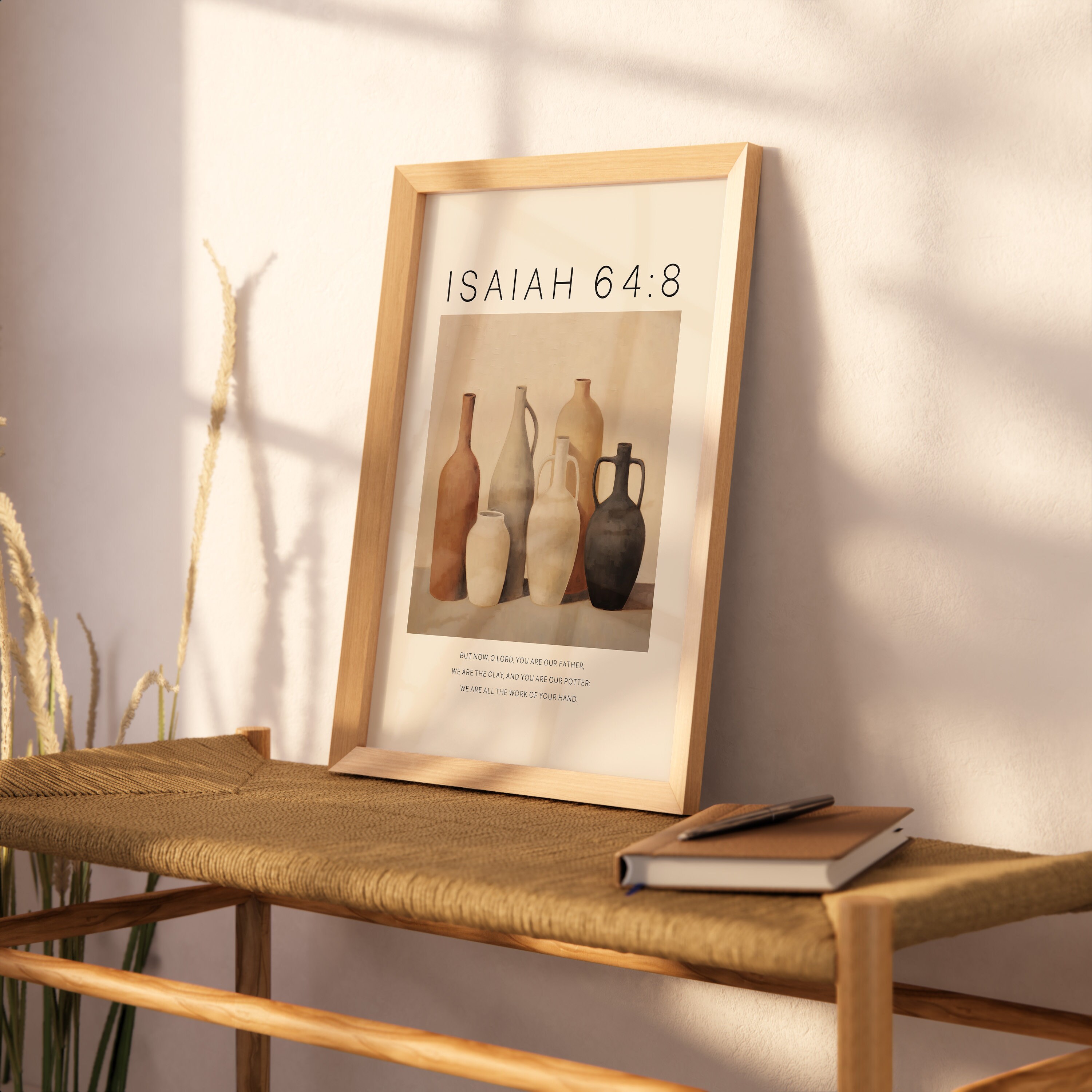 Isaiah 64:8 We Are the Clay and You Are Our Potter Bible Verse Wall Art ...