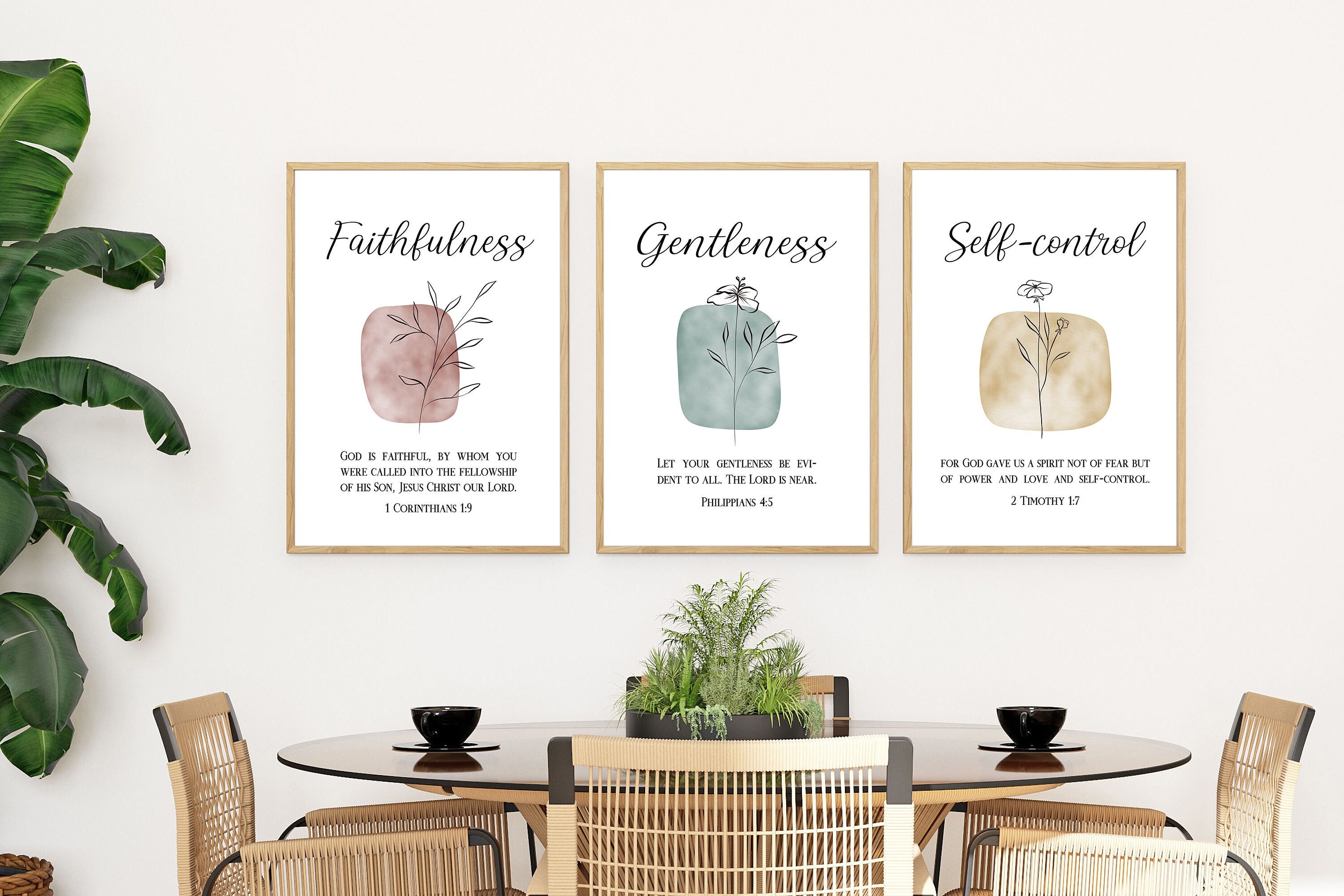 Fruit of the Spirit Galatians 5:22-23 Bible Verse Printable Wall Art ...