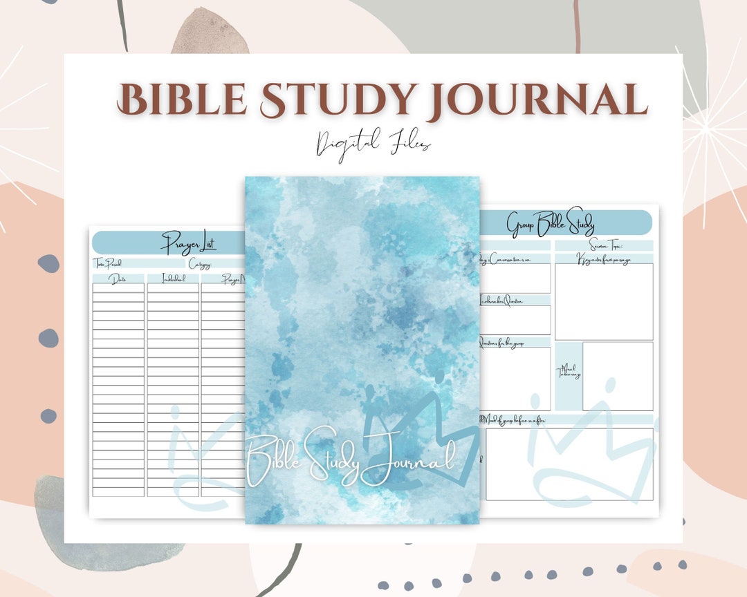 Bible Study Journal Template Bible Study Printable Christian Etsy Bible Study Journal Template Bible Study Printable Christian Etsy