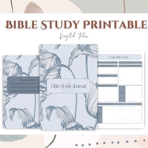 Bible Study Guide, Christian Devotional, Bible Study Printable, Bible Study Tools, Bible Study Journal, 60 Pages - DIGITAL FILE
