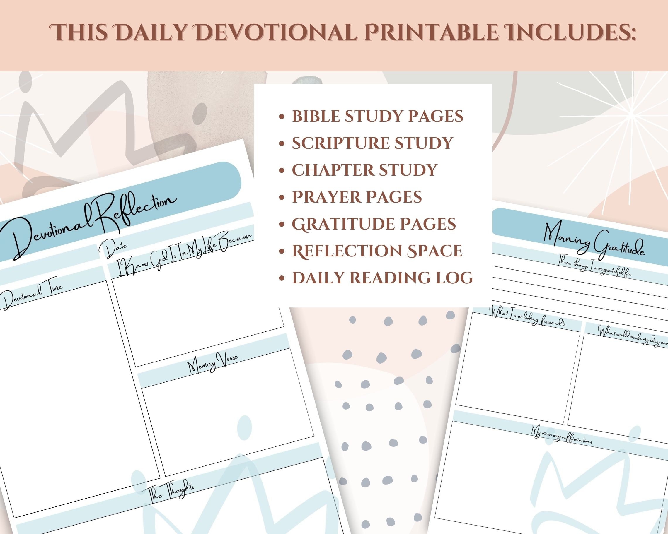 Bible Study Journal Printable, Bible Study Printable, Christian ...