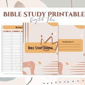 Bible Study Guide, Christian Devotional, Bible Study Printable, Bible Study Tools, Bible Study Journal, 60 Pages - DIGITAL FILE
