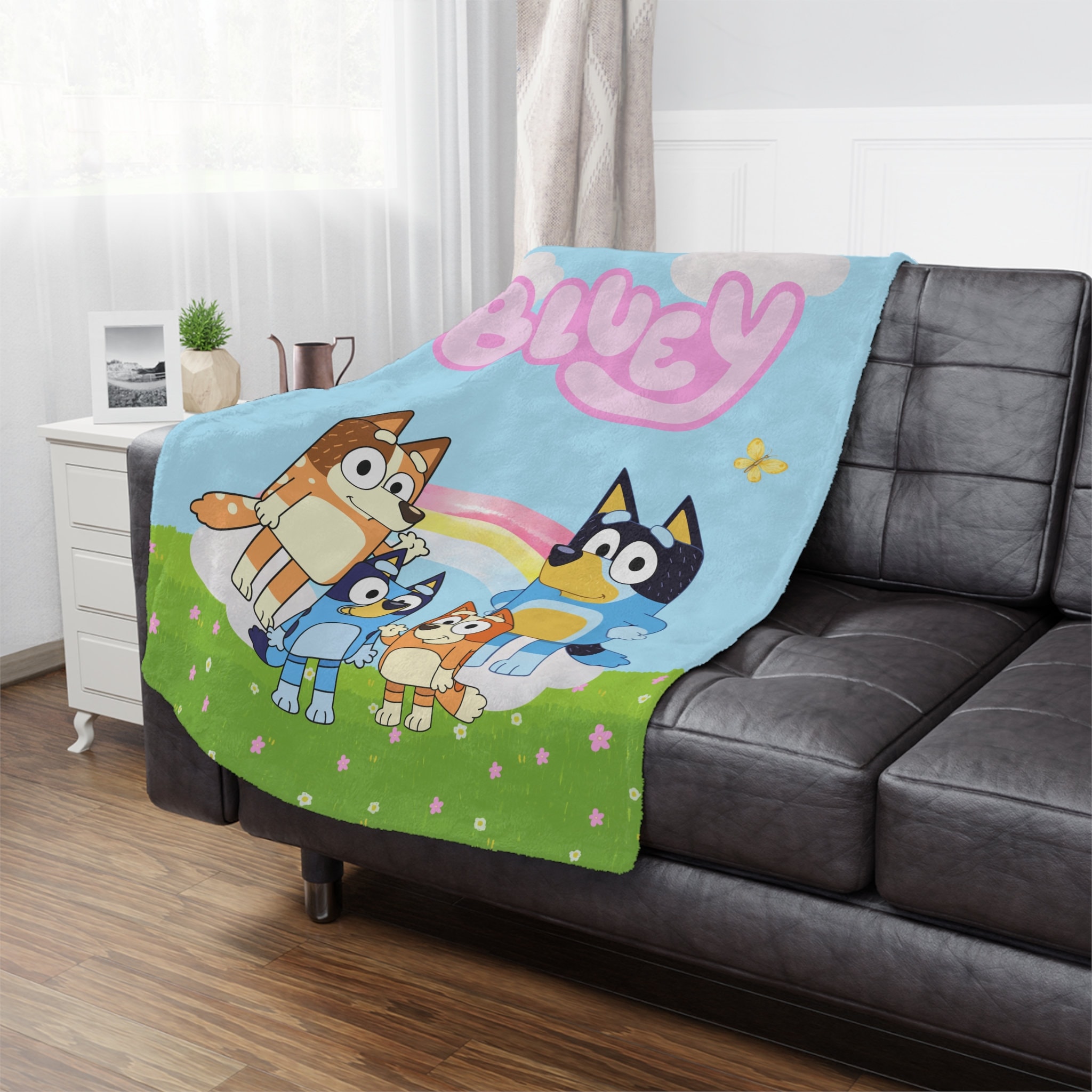 Bluey Blanket Bluey Bedroom Decor Bluey Decoration Bluey Decor Etsy UK