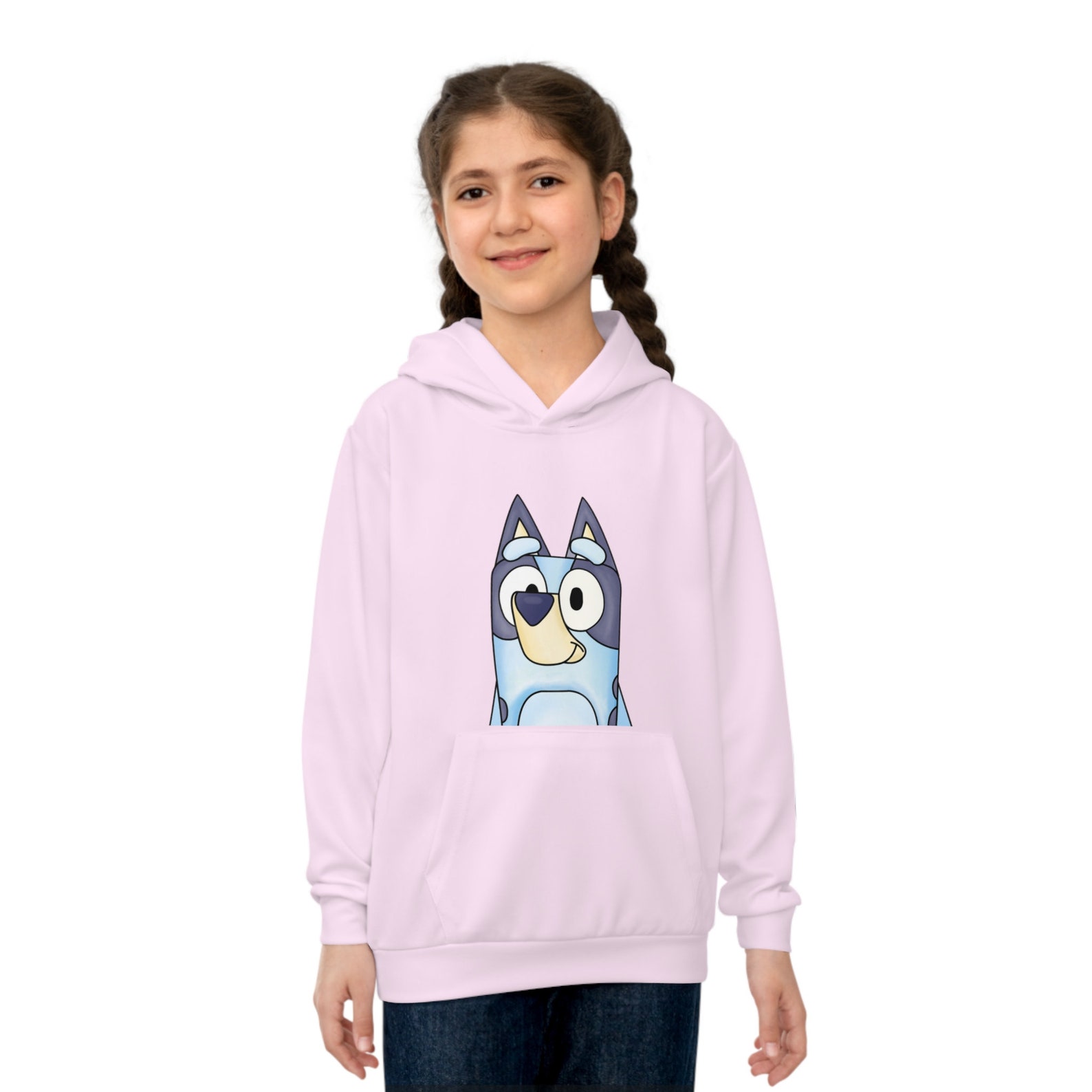 Bluey Hoodies Bluey Clothing Bluey Watercolor Kids Hoodies Etsy