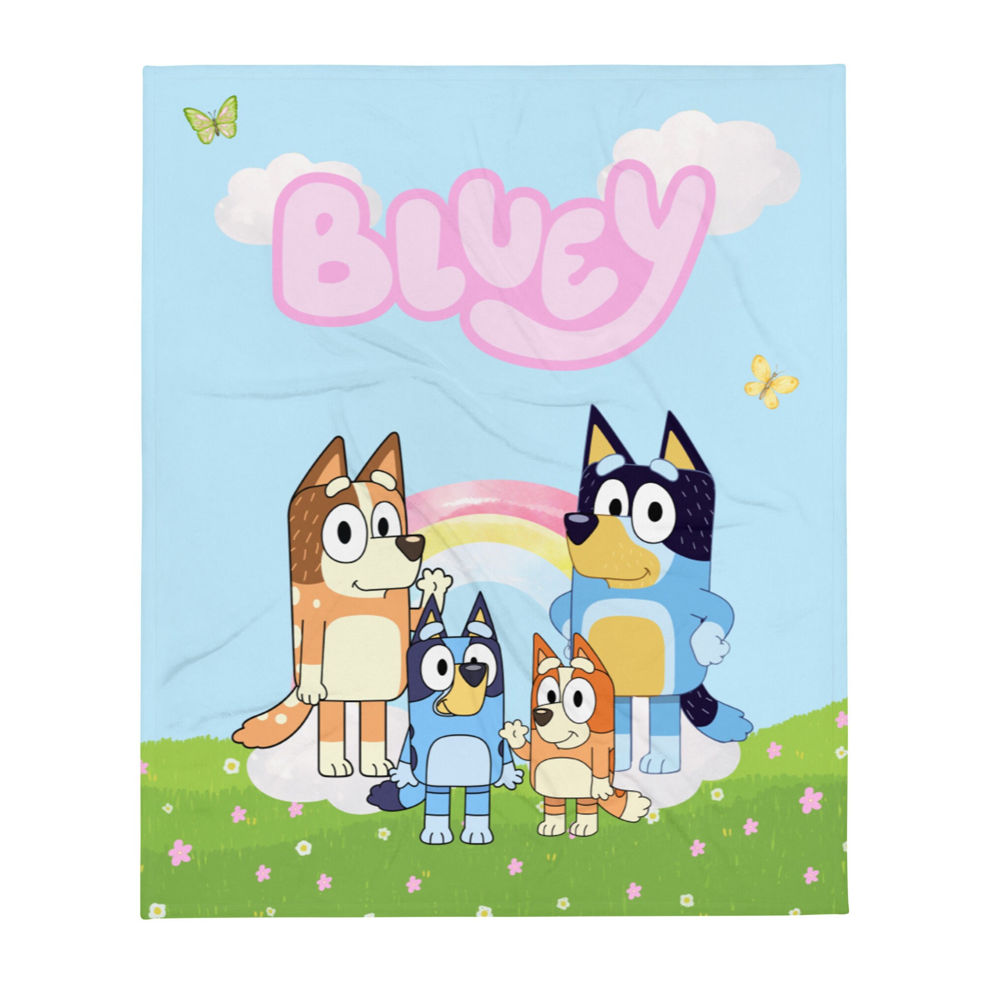 Bluey Blanket Bluey Bedroom Decor Bluey Decoration Bluey Decor Etsy