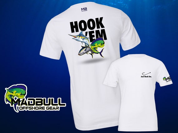 Just Hook Em Mens Fishing T-shirt From Madbull Offshore, Fishing Shirts,  Fisherman Gifts -  Denmark