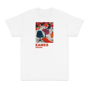 Eames Design Hermain Miller Chair T-Shirt White