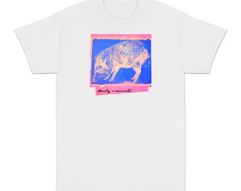 Andy Warhol &#39;Vanishing Animals&#39; Pig Art Print Unisex T-Shirt
