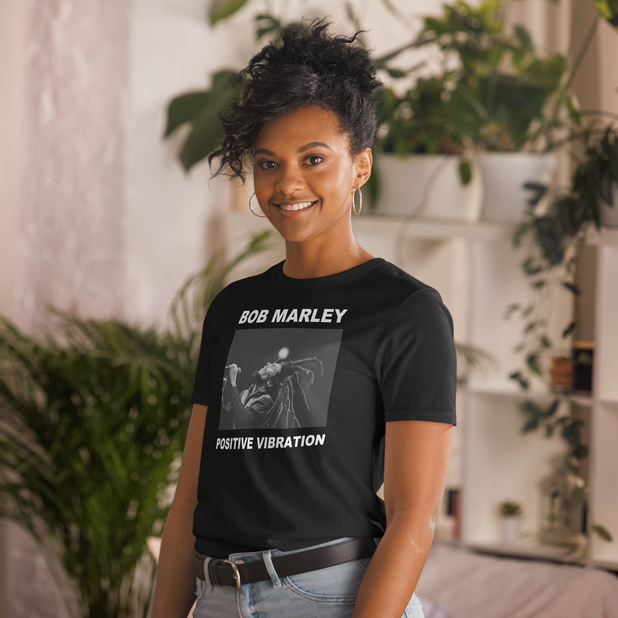 ボブ・マーリー ポジティブバイブレーション ユニセックス Tシャツ 