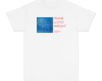Frank LLoyd Wright Fallingwater Blueprint T-Shirt