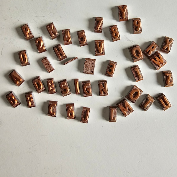 Small Metal Letters ~ Metal Letterpress Blocks ~ DIY Projects