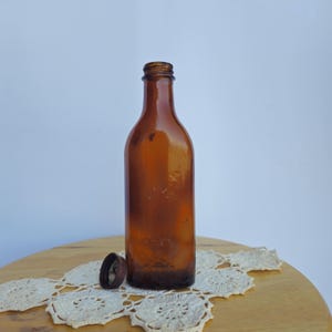 Antique Cod Liver Oil Medicine Bottle, Vintage Advertisement Scott&#39;s Emulsion, Old Pharmacy Medicine, Nurse Gift, Doctors Office Decor
