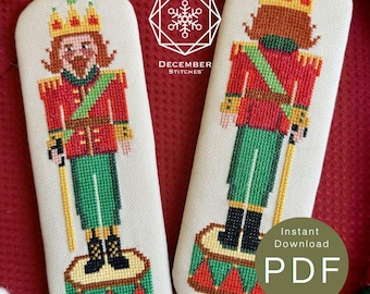 Nutcracker Prince Cross Stitch Pattern: Christmas Ornament (PDF Download)