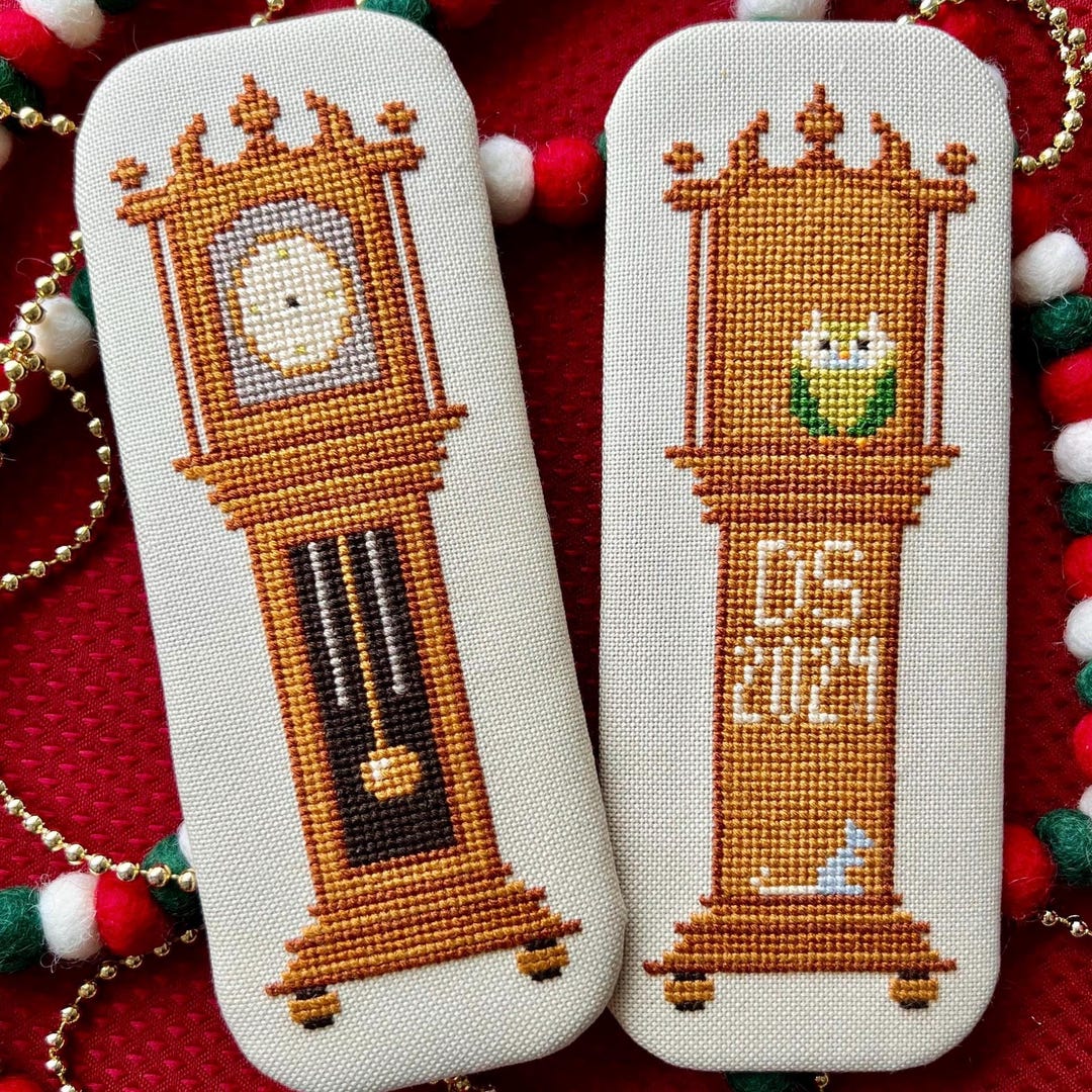 Nutcracker Grandfather Clock Cross Stitch Pattern: Christmas Ornament ...