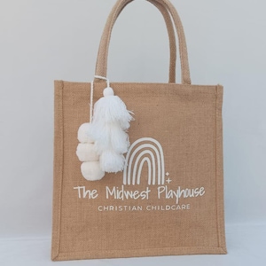 Custom Logo Burlap Jute Tote Bag Jute Bag Makeup Pouch Promotional Totes Print Your Logo Personalized Tote Bag Buy Wholesale Bulk Tote Bag