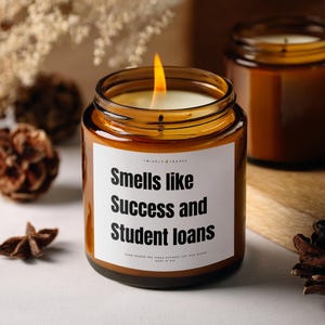 Vela de graduación divertida, regalo para graduados universitarios, enfermería, doctorado, maestría, doctorado, medicina, derecho, graduación de secundaria, velas perfumadas, regalo para el mejor amigo