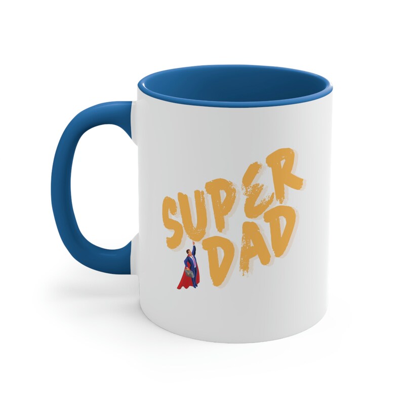 thumbnail image 2 of Personalised Super Dad Stainless Steel Mug 2 of 14