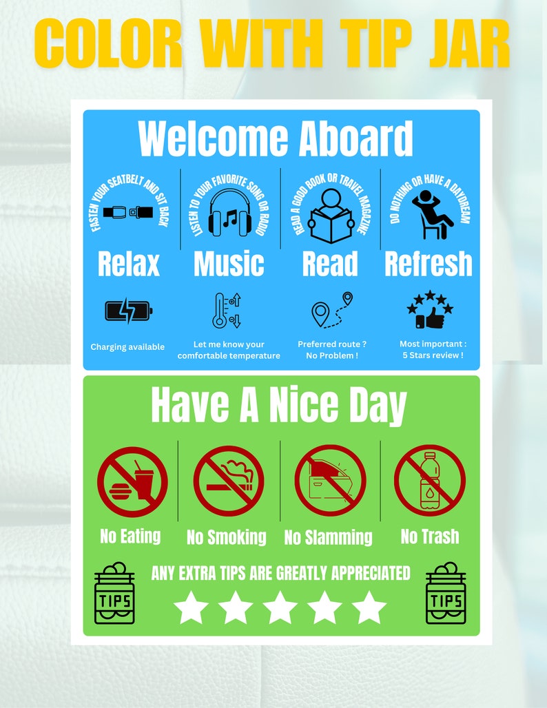 Uber Sign | Uber Lyft Taxi Backseat Sign | Printable Sign | Uber Lyft ...