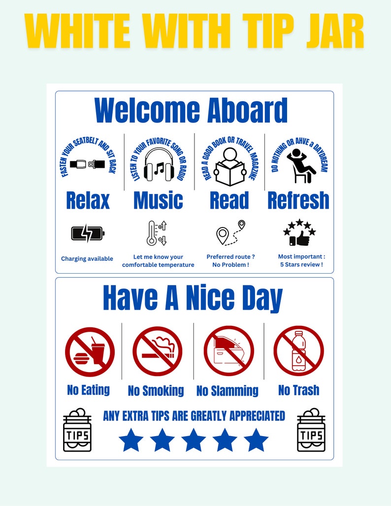 Uber Sign | Uber Lyft Taxi Backseat Sign | Printable Sign | Uber Lyft ...