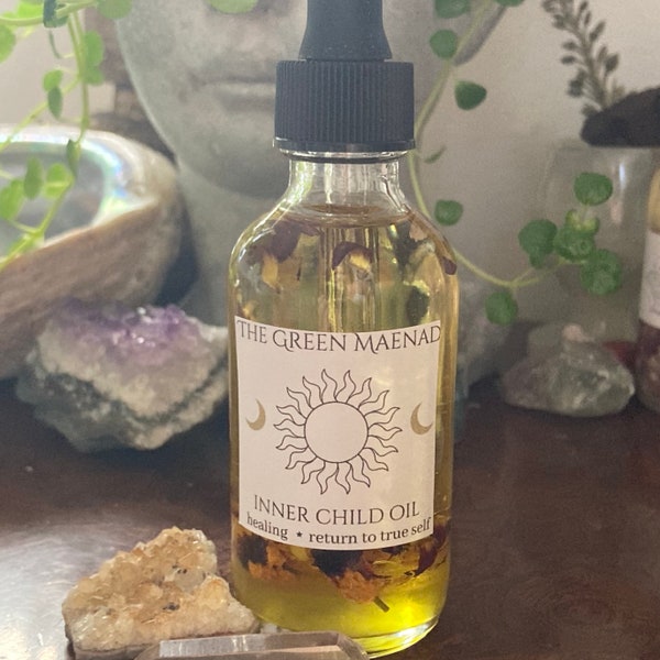 Inner Child Oil ~ Ritual Oil for Healing, Recovery, Self-Love, Creativity, Joy, Happiness, and Liberation ~ Witchcraft Supplies, Healing Oil