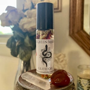 Lilith Oil ~ Intention Oil, Lilith Ritual Oil, Lilith Spell, Dark Feminine Oil, Witchy Perfume, Deity Work Oil, Goddess Oil, Goddess Perfume