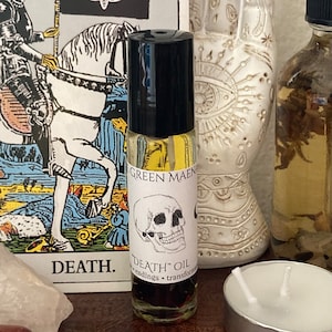 Death Oil ~ Ritual Oil, Tarot, Tarot Perfume, Tarot Oil, Witchcraft Supplies, Witchy Oil, Witchy Perfume, Spell Oil, Anointing Oil