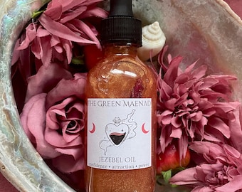 Jezebel Oil ~ Ritual Oil, Glamour Magic, Glamour Witch, Love Witch Oil, Attraction Oil, Dark Feminine, Attract Love, Confidence, Power