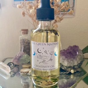 Creativity Oil ~ Ritual Oil, Creativity Intention Oil, Inspiration Oil, Artist Gift, Sacral Chakra Oil, Throat Chakra Oil, Creative Gift