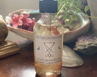 Light-Bringer Oil ~ Ritual Oil, Deity Work, Witchcraft Supplies, Paganism, Lucifer Oil, Luciferian Oil, Demonolatry, Satanism