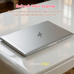 Hp Omni Book Solid Skin Custom Matte Silver Back to School Gift for Kid Vinyl Sticker for Spectre Envy Victus Omen Elite Probook Series