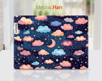 Lenovo Laptop Skins Custom Vinyl Decals Personalization Cute Abstract Cloud Design Style For Legion Yoga Thinkpad Thinkbook Ideapad Series