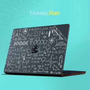 Przezroczyste naklejki z nadrukiem na MacBooka Przezroczysta skórka Niestandardowy wzór matematyczny Folia ochronna Prezent na przezroczyste naklejki na MacBooka Air