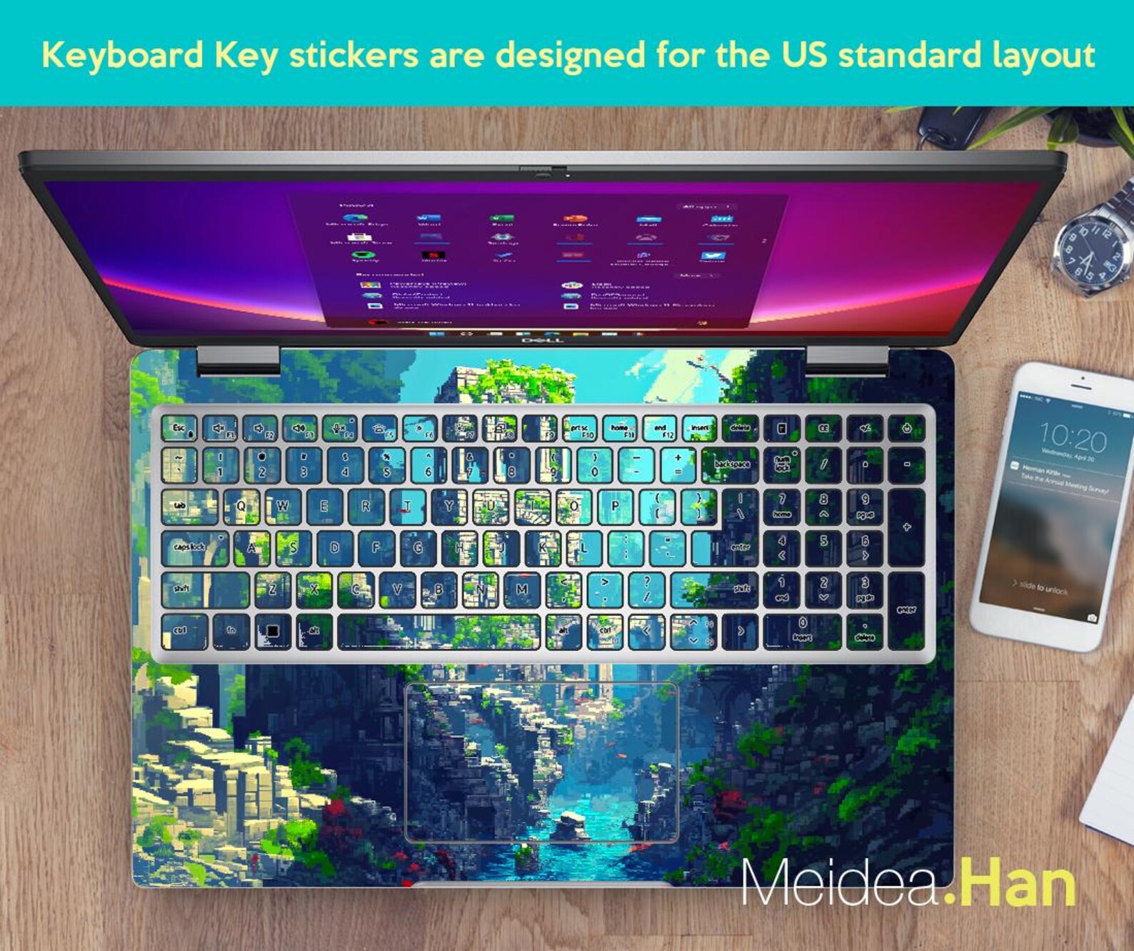 Laptop Skin Dell 7635 Vinyl Decal Protect Sticker Boyfriend Gift ...