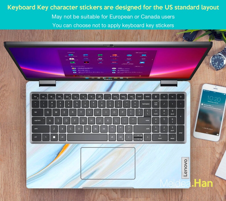 Thinkpad Customized Lenovo Laptop Skins Thinkpad T14 Personalized Customizable Vinyl White ...