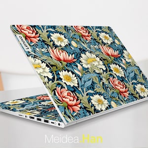 Skin For Laptop Lenovo Ideapad Slim 5i Custom Decals Personalized Gifts Aesthetic Flowers Pattern Designs For Yoga Legion Thinkpad Thinkbook