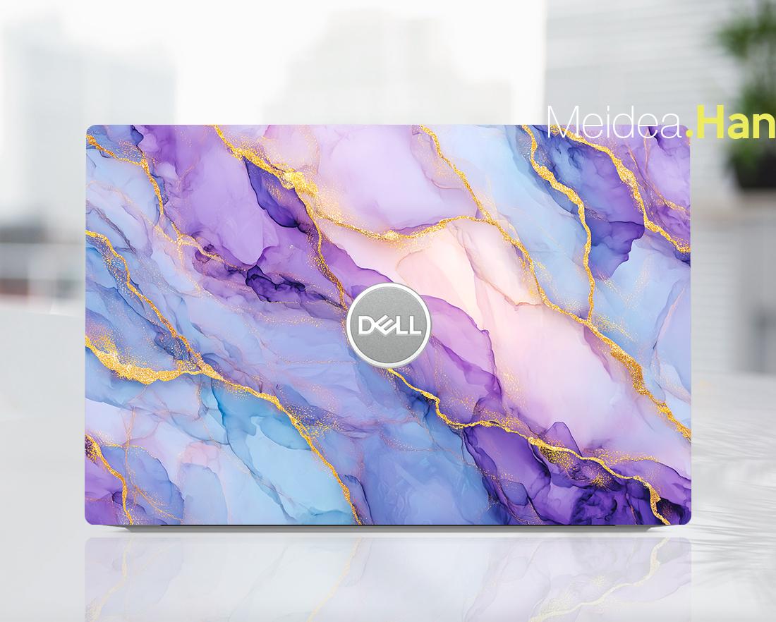 Inspiron 5640 Sticker Dell Ultra-thin Decal Unique Gift Custom Sticker Light Marble Design For XPS Latitude Inspiron Alienware Precison