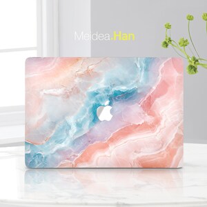 Macbook Pro Skin Personalization Gift Pink Marble Design Mac Air Protective Skin Stylish Apple Laptop Decal Macbook Accessory Vinyl Sticker
