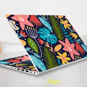 Lenovo Laptop Skin Yoga 14 Personalized Customizable Flowers Art Vinyl Gifts For Her For Lenovo Slim Legion Yoga Ideapad Thinkbook Thinkpad