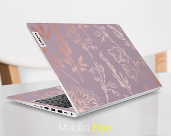 Adhesivo para portátil Lenovo: un regalo ideal para tu novia. Diseño artístico de planta. Vinilo adhesivo para Lenovo Slim Legion Ideapad Yoga Thinkbook Thinkpad