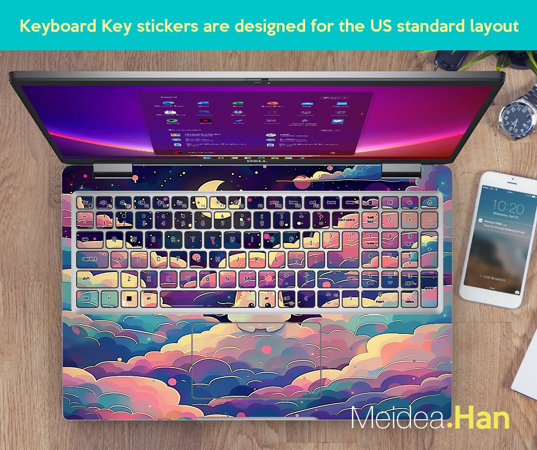 Laptop Accessories Dell Skins Personalization Gifts Aesthetic Romantic ...